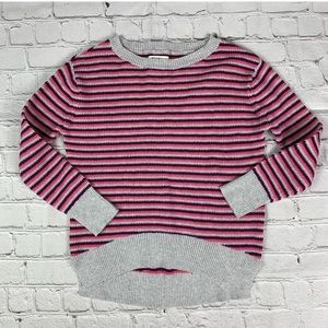 Tucker + Tate cashmere blend pink purple striped sweater